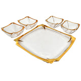 CRYSTAL CLEAR / GOLD TRAY