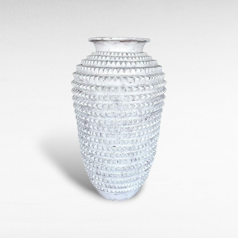 PLANTER WITH ANTIQUE FINISH - Chora Mykonos