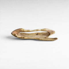 DECOR TRAY WOOD NATURAL 75x35x30cm - Chora Mykonos