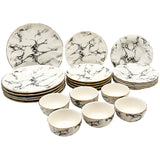 MARBLE PATTERN DINNERWARE SET OF 24