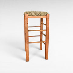 WOOD & ROPE NATURAL BAR STOOL 40x40x80 - Chora Mykonos