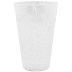 WHITE SYNTHETIC CRYSTAL DRINK GLASS 9x9x14cm