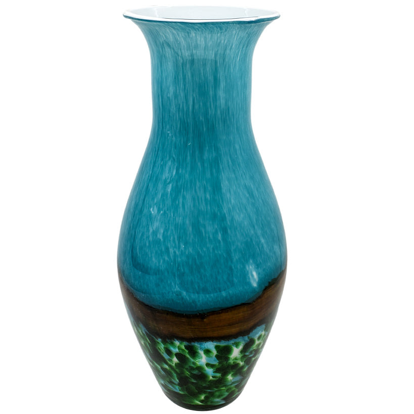 BLUE CRYSTAL VASE