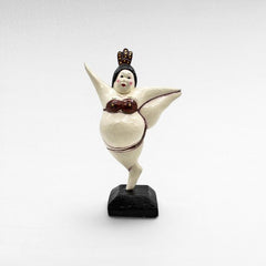 WOODEN BALLERINA 18x12x28cm - Chora Mykonos