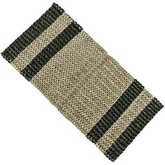 CARPET SYNTHETIC RATTAN NATURAN AND BLACK - Chora Mykonos