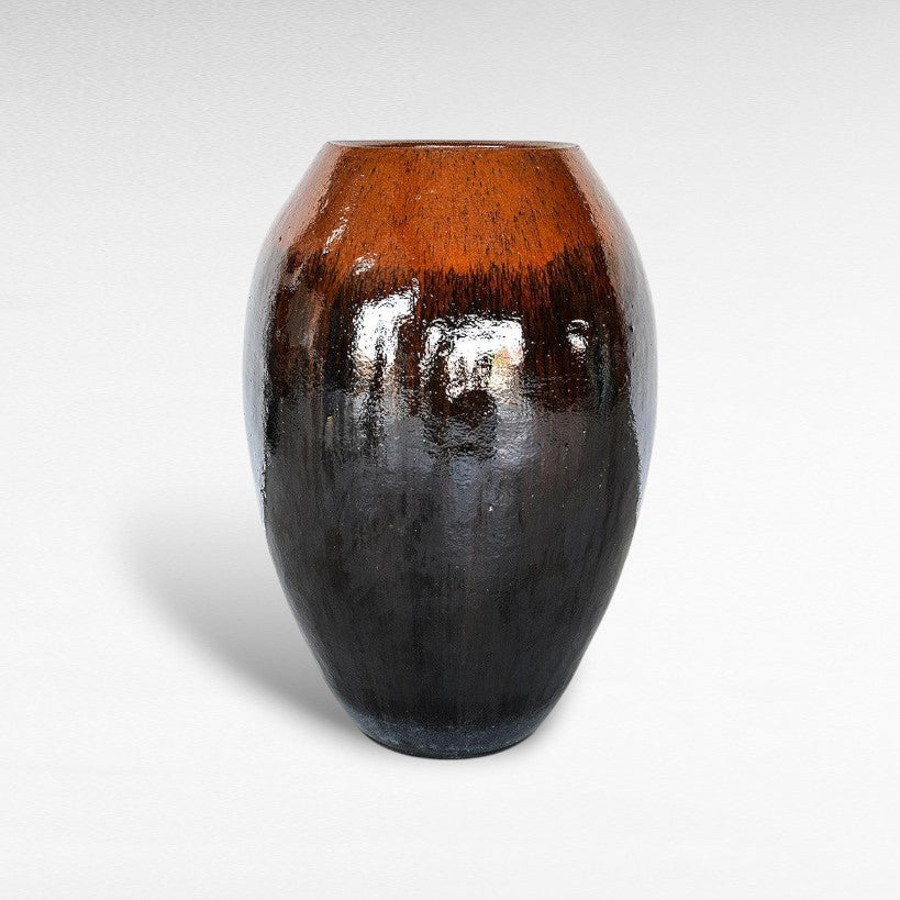 PLANTER WITH GLAZE FINISH - Chora Mykonos