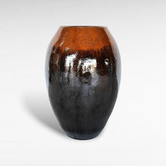 PLANTER WITH GLAZE FINISH - Chora Mykonos