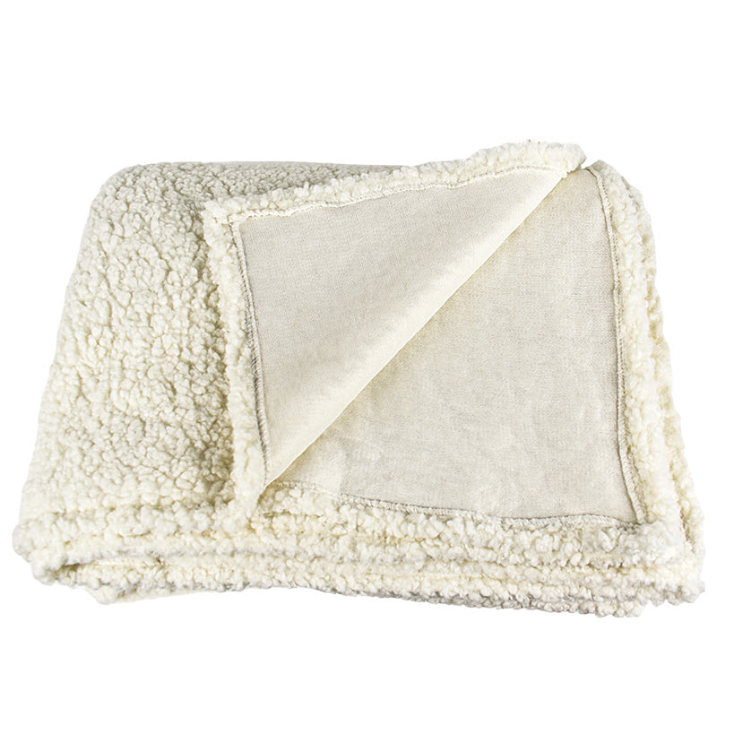 FAUX SHEEPSKIN THROW