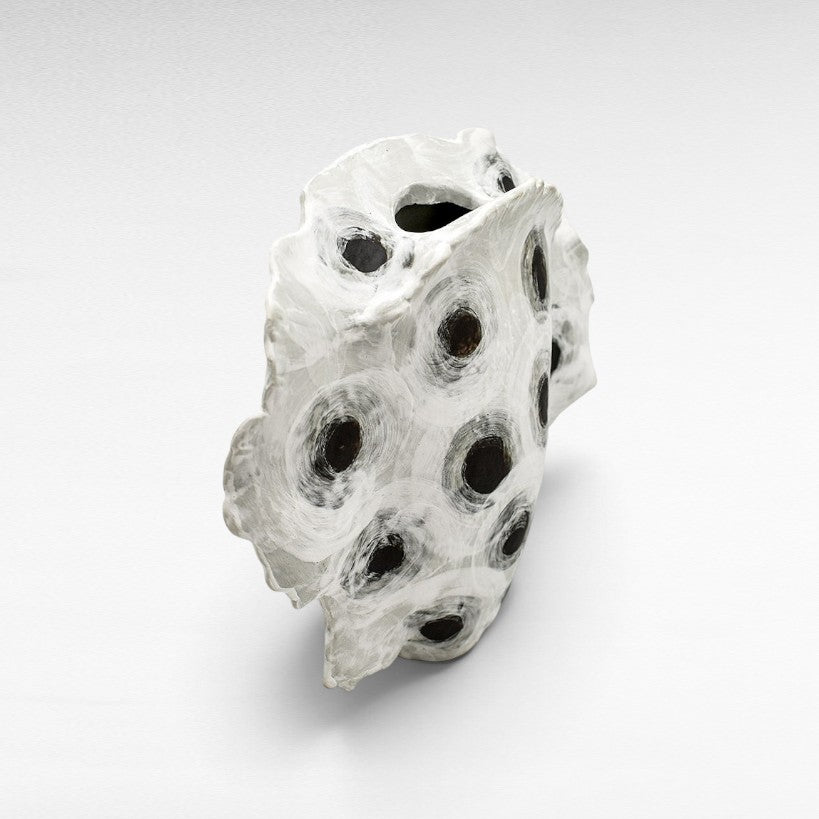VASE PORCELAIN BLACK & WHITE W23 |D7 |H21 CM