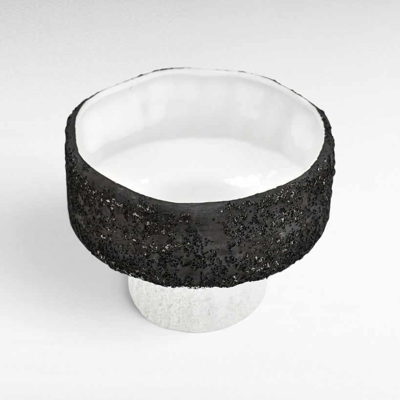 VASE PORCELAIN BLACK & WHITE Φ19 |H14 CM