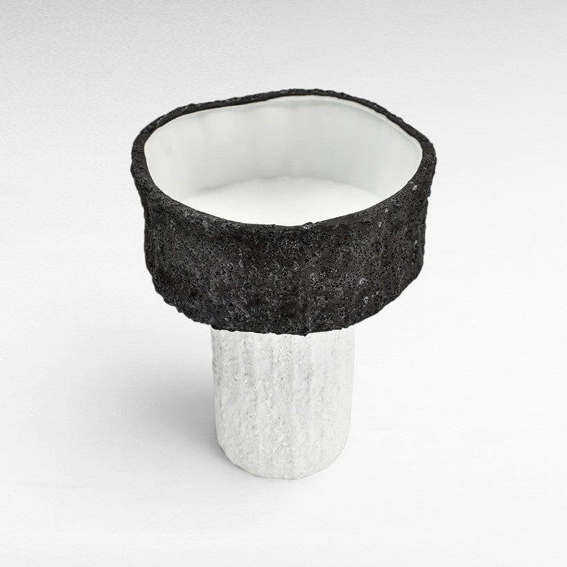VASE PORCELAIN BLACK & WHITE Φ20 |H27 CM