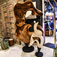 SCULPTURED SUAR WOOD - Chora Mykonos