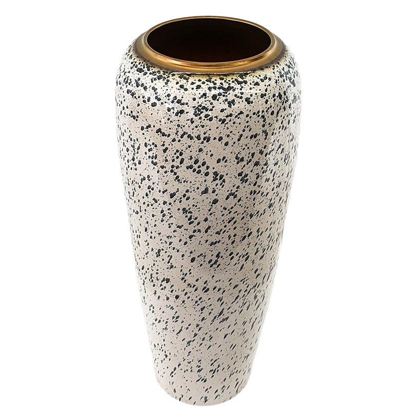 Terracotta Cream Pattern Planter – Elegant Home Décor Statement ✨