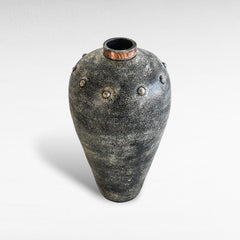 POT WITH COPPER RING - Chora Mykonos