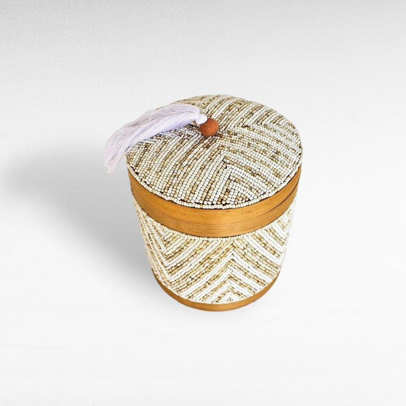 ROUND BOX CARAMEL - Chora Barefoot Luxury Living