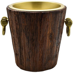 ROUGH WOOD ICE BUCKET NATURAL - Chora Mykonos