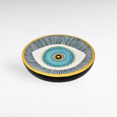HANDPAINTED TEAK BOWL - Chora Mykonos