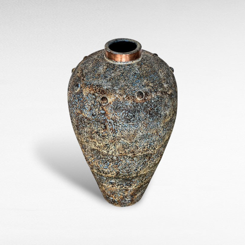 CIEL POT WITH COOPER RING 60CM - Chora Mykonos