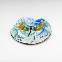 HANDPAINTED TEAK BOWL - Chora Mykonos
