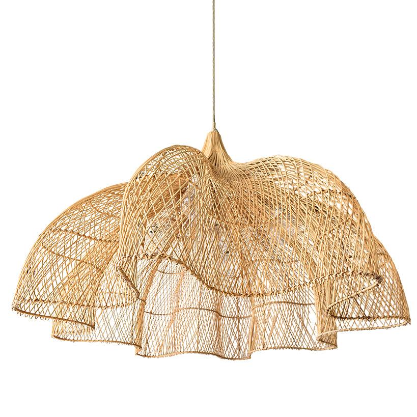 Large Bamboo Flower Pendant Light - Chora Barefoot Luxury Living