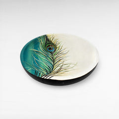 BOWL TEAK WOOD HANDPAINTED - Chora Mykonos