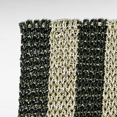 CARPET SYNTHETIC RATTAN NATURAN AND BLACK - Chora Mykonos