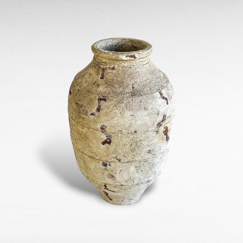 PLANTER TERRACOTTA WITH ANTIQUE FINISH 55x55x110cm - Chora Mykonos