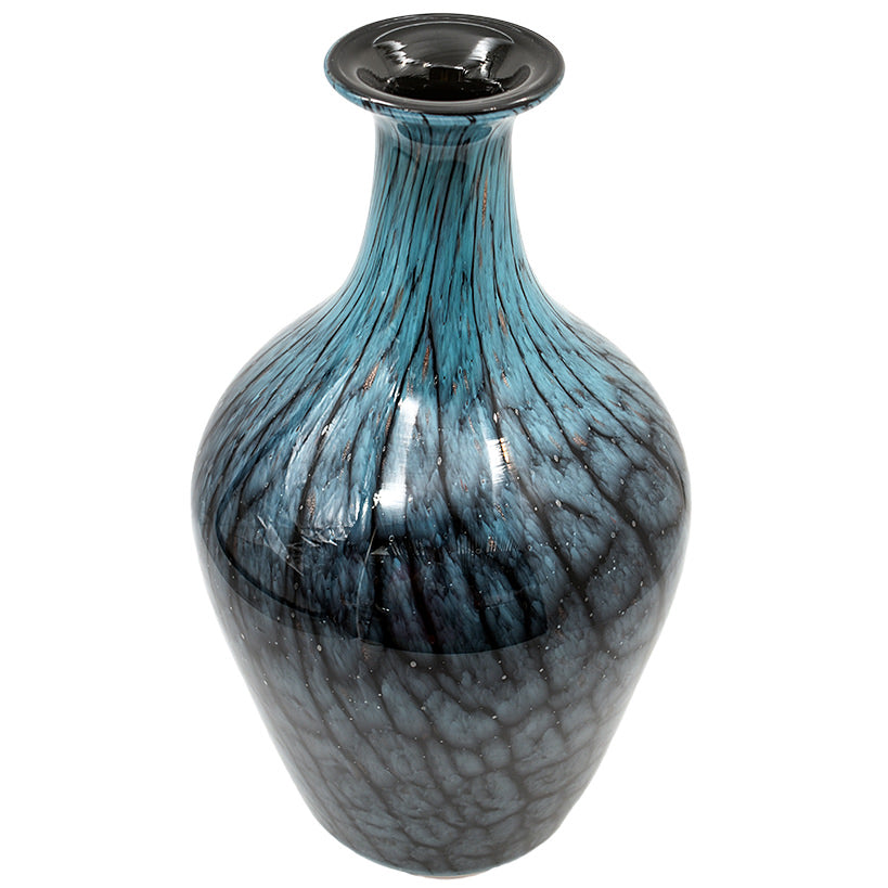 BLUE TERRACOTA PATTERN VASE