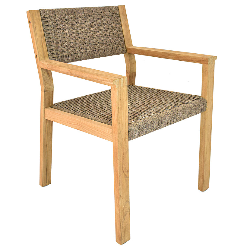 DINING ARMACHAIR WITH NATURAL TEAKWOOD