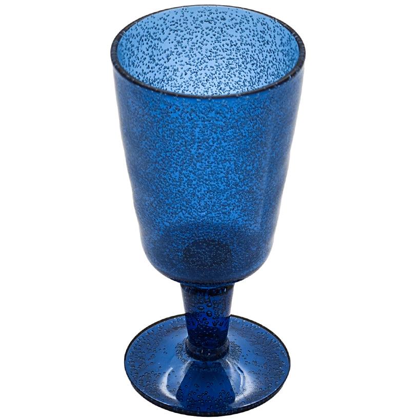DEEP BLUE SYNTHETIC CRYSTAL WINE GLASS 8x8x16cm