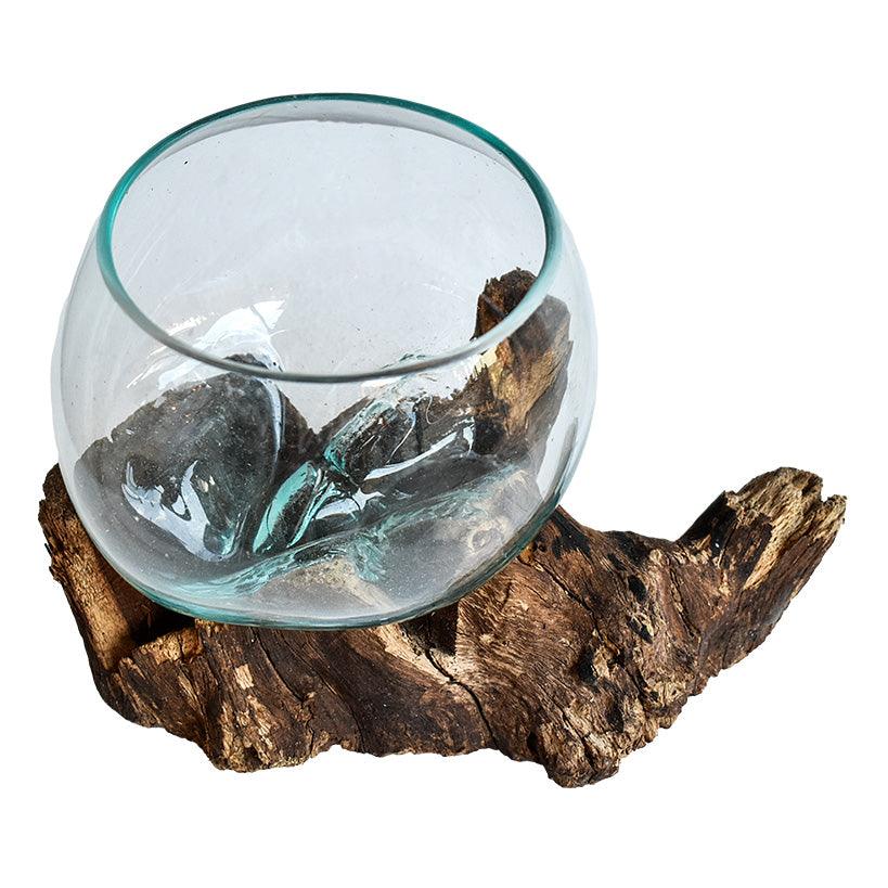 Wooden Root with glass - Chora Barefoot Luxury Living