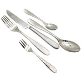 HAMMERED CUTLERY OF 24 PCS FOR 6 GUESTS