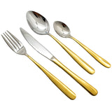 GOLD AND SILVER  CUTLERY SET OF 24 PCS FOR 6 GUESTS