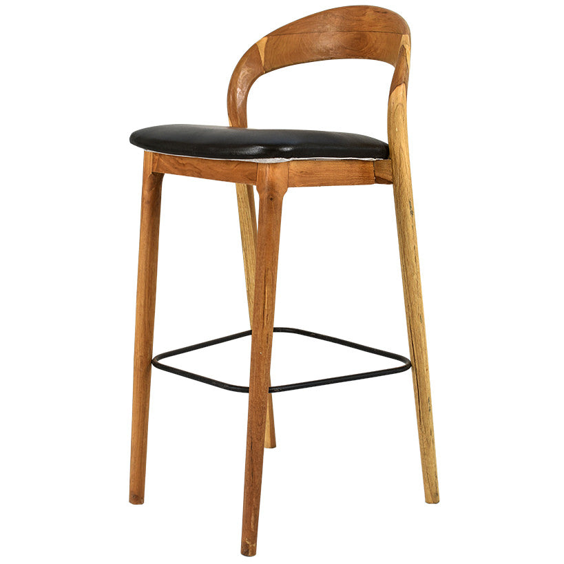 Teak Bar Stool – Elegant Comfort for Every Gathering