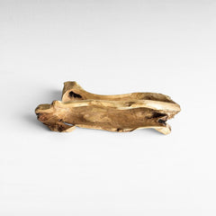 DECOR TRAY WOOD NATURAL 35x45x30cm - Chora Mykonos