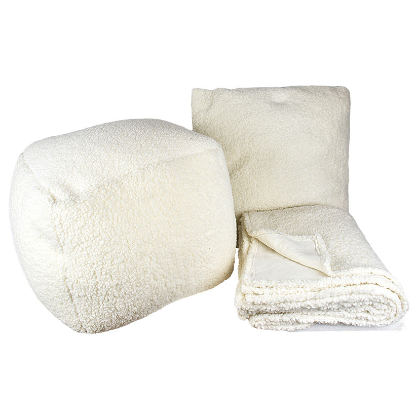 FAUX SHEEPSKIN PILLOW