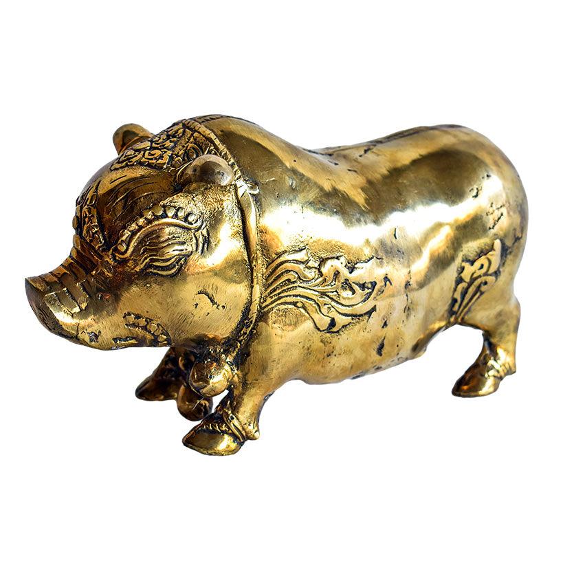 Gold Brass Piglet - Chora Barefoot Luxury Living