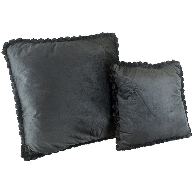 BLACK LUXURY PILLOW  42X42