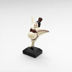 WOODEN BALLERINA 14x12x25cm - Chora Mykonos