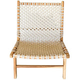 CHAIR MACRAME WHITE - Chora Mykonos