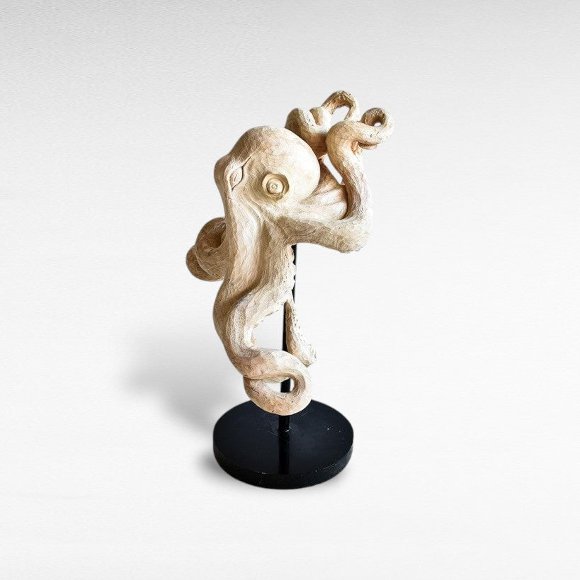 OCTOPUS HANDCARVED TEAK WOOD - Chora Barefoot Luxury Living