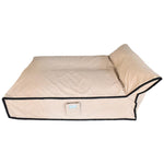 TAYLOR MADE TWO PERSON LOUNGER LONG PVC BEIGE&BLACK