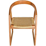 ARM CHAIR TEAK WOOD AND SYNTHETIC RATTAN - Chora Mykonos