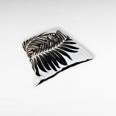 BLACK & WHITE SHAVED VELVET PILLOW - Chora Mykonos