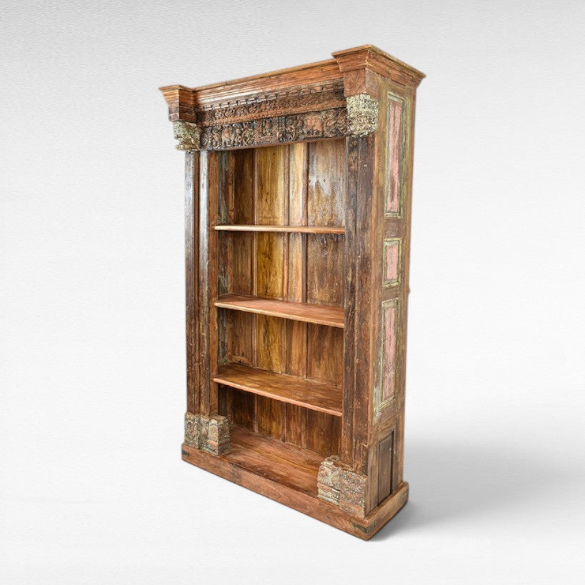 WOODEN BOOK SELF W145 |D60 |H230 CM