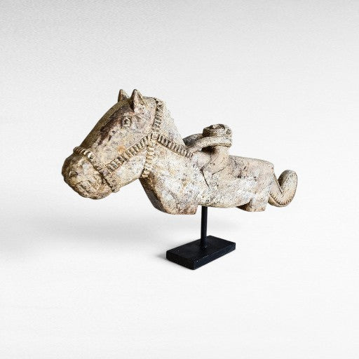 ANTIQUE WOODEN RIDER - Chora Mykonos