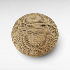 POUF ROPE NATURAL 60x60x50cm - Chora Mykonos