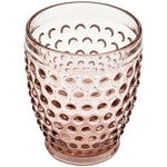 BABY PINK BUBBLE WATER GLASS 300 ML 9x9x11cm