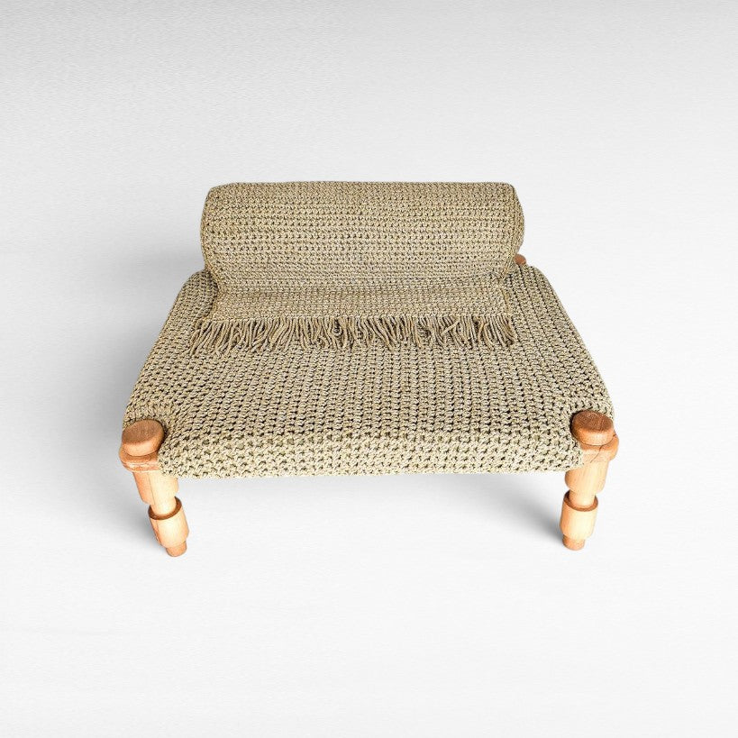 SOFA ROPE & WOOD NATURAL 120x105 x70 - Chora Mykonos