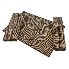 ZEBRA PRINTED PLACEMAT SET OF 6 - Chora Barefoot Luxury Living